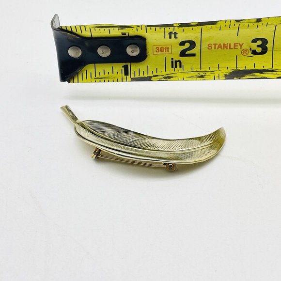 Leaf Brooch Gold Tone Nature Garden Trees Flowers Flora Classic Career Cosplay - Picture 6 of 6